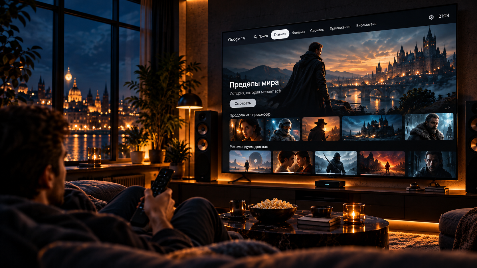 Kinozapas на Android TV и телевизоре